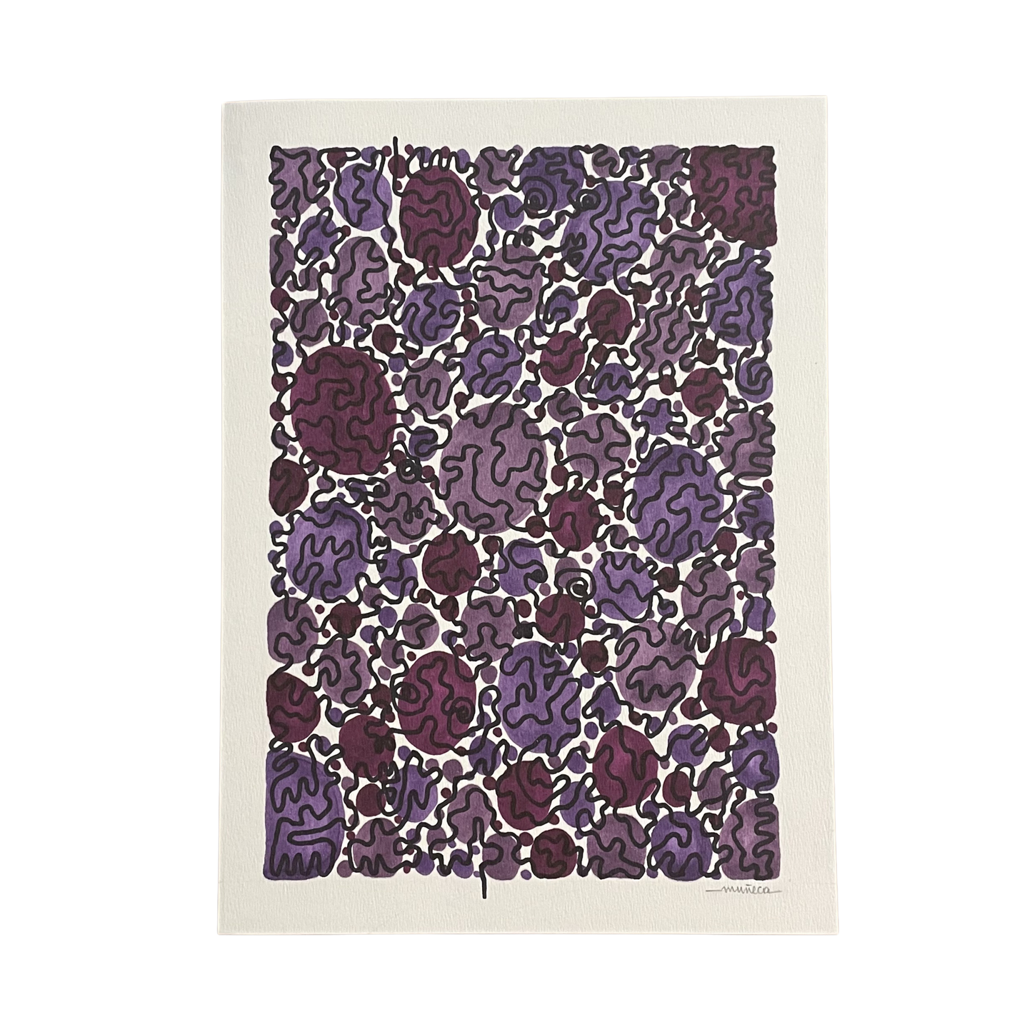ILLUSTRATION VISAGE VIOLET