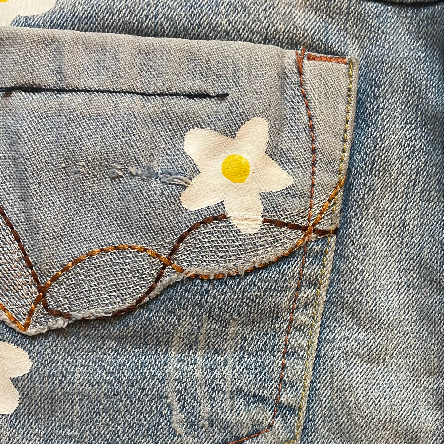 MINI JUPE FLEURS
