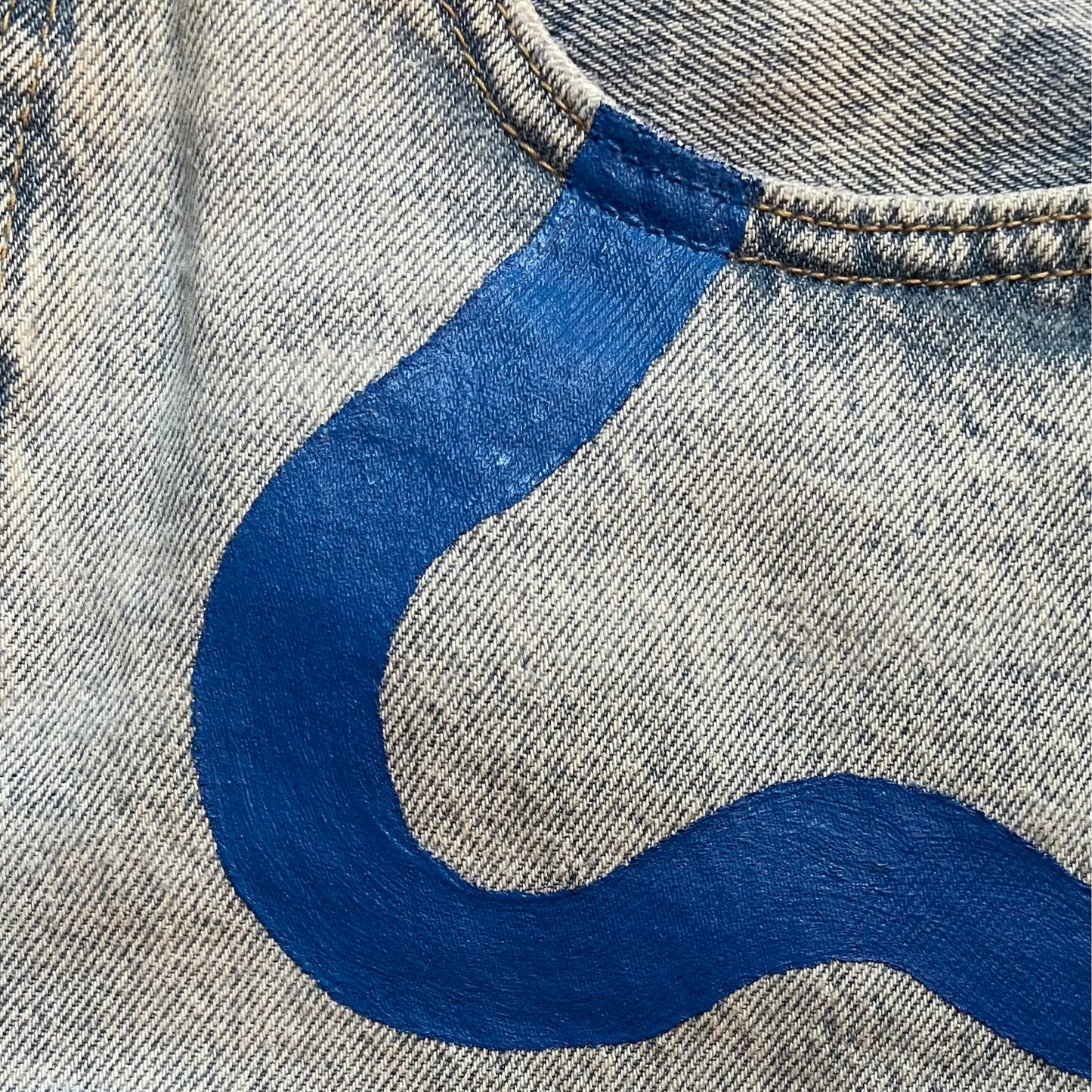SHORT ONE LINE BLEU
