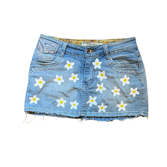 MINI JUPE FLEURS