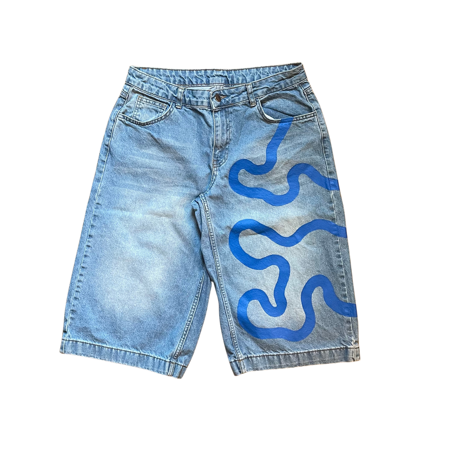 SHORT ONE LINE BLEU