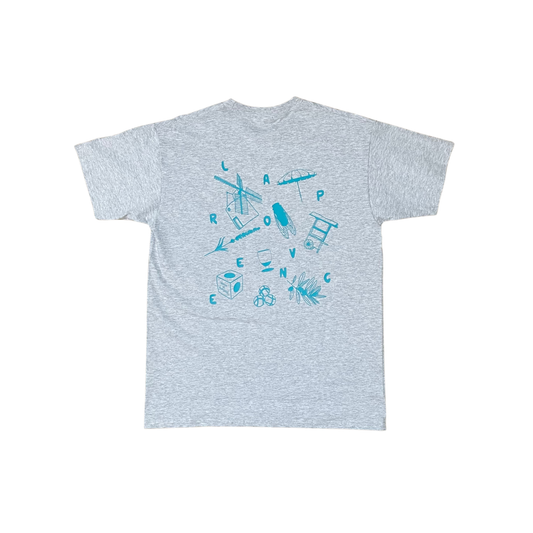 TEE-SHIRT LA PROVENCE GRIS ET BLEU