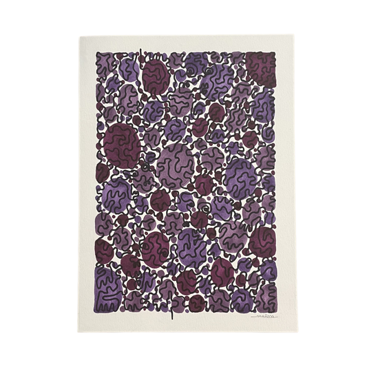 ILLUSTRATION VISAGE VIOLET