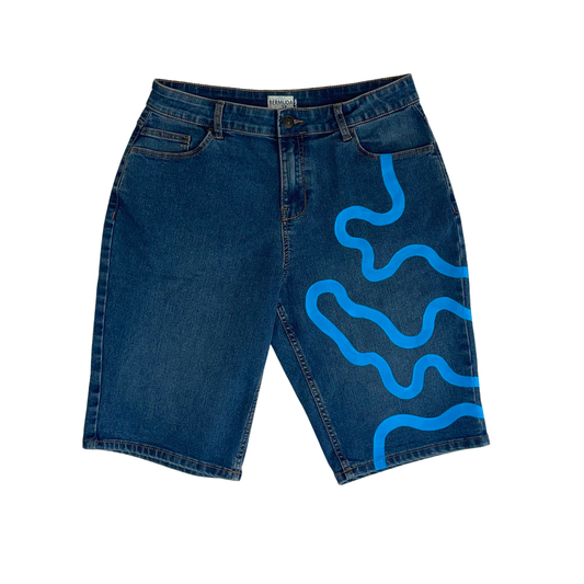 SHORT ONE LINE BLEU