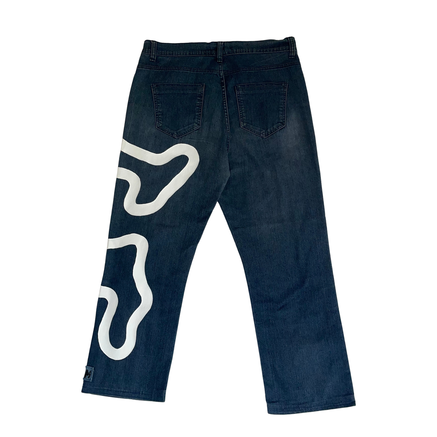 PANTALON JEAN ONE LINE BLANC