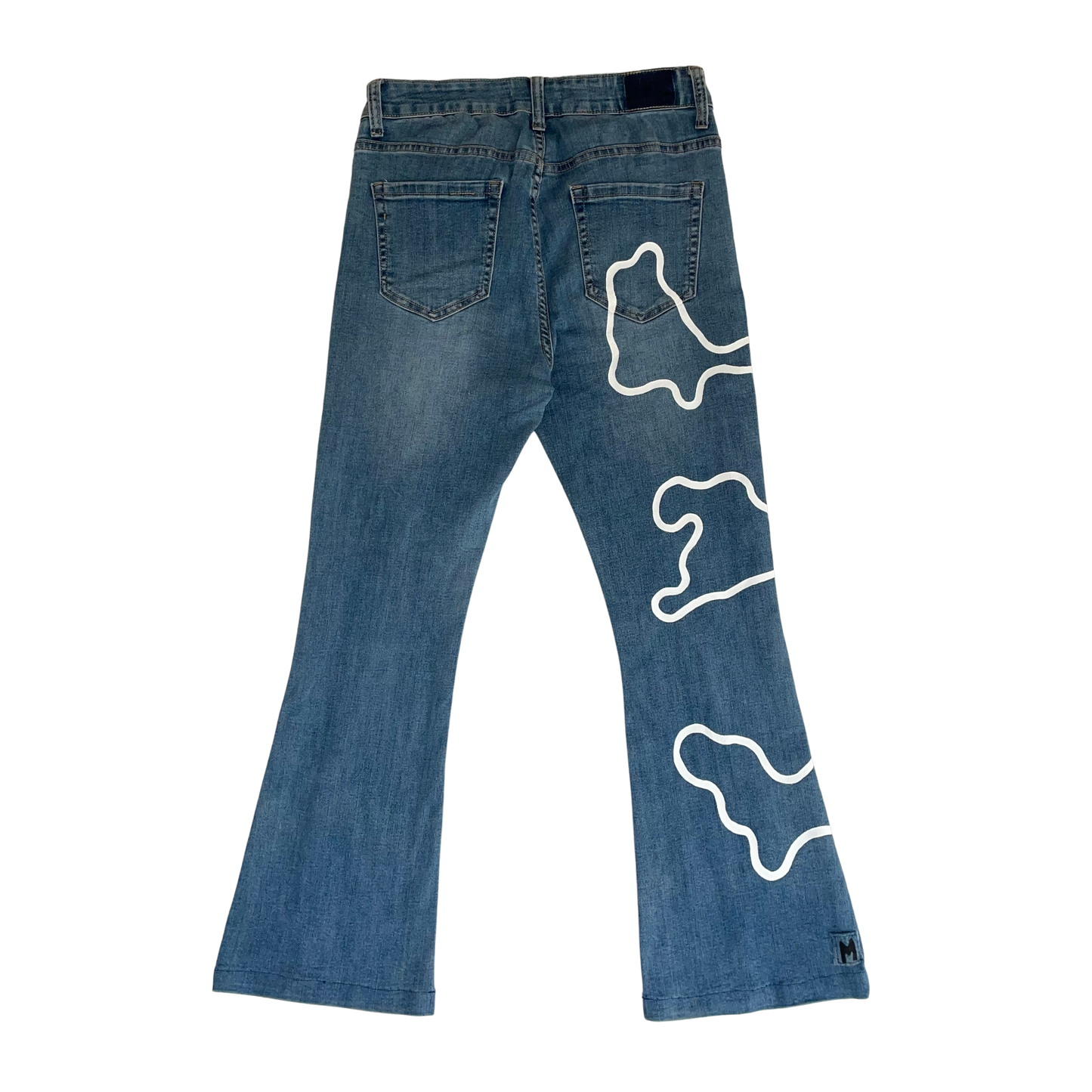 PANTALON JEAN ONE LINE BLANC