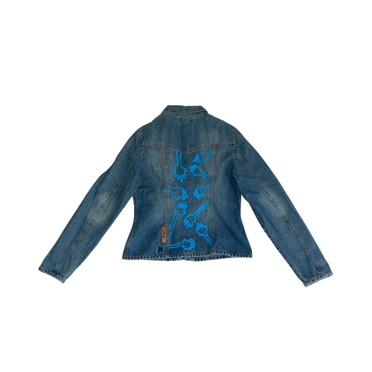 VESTE MAINS BLEUES