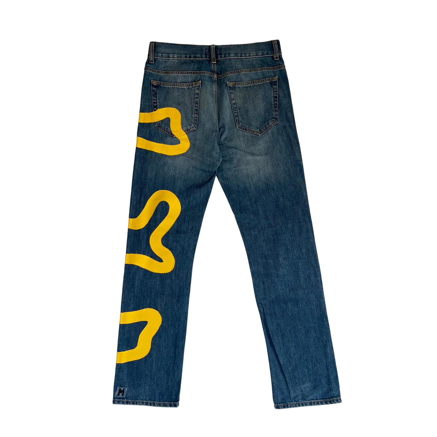 PANTALON JEAN ONE LINE JAUNE