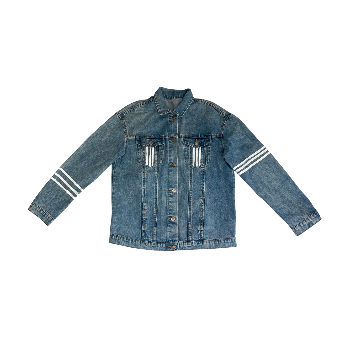 VESTE TROIS TRAITS BLANC