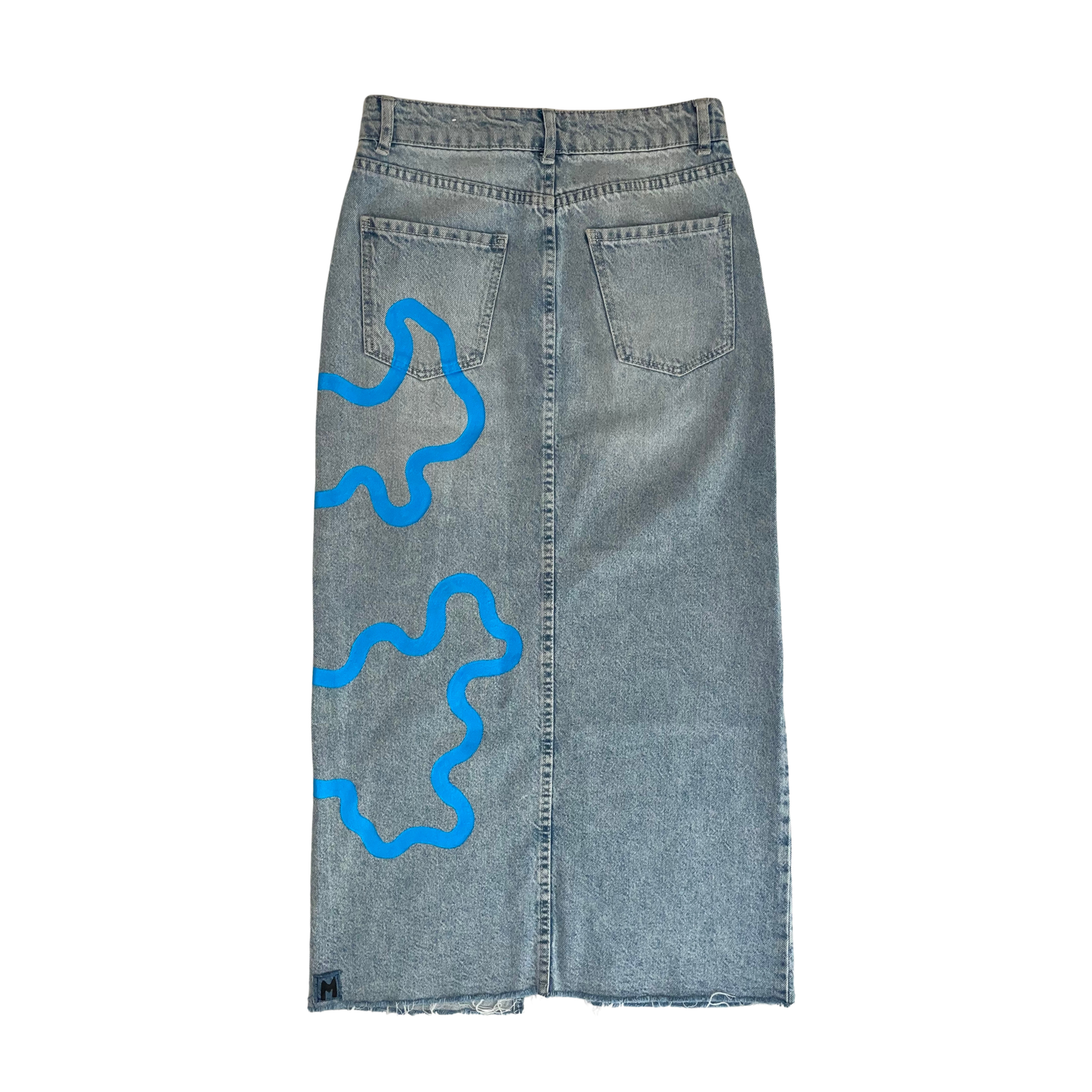 JUPE LONGUE ONE LINE BLEU
