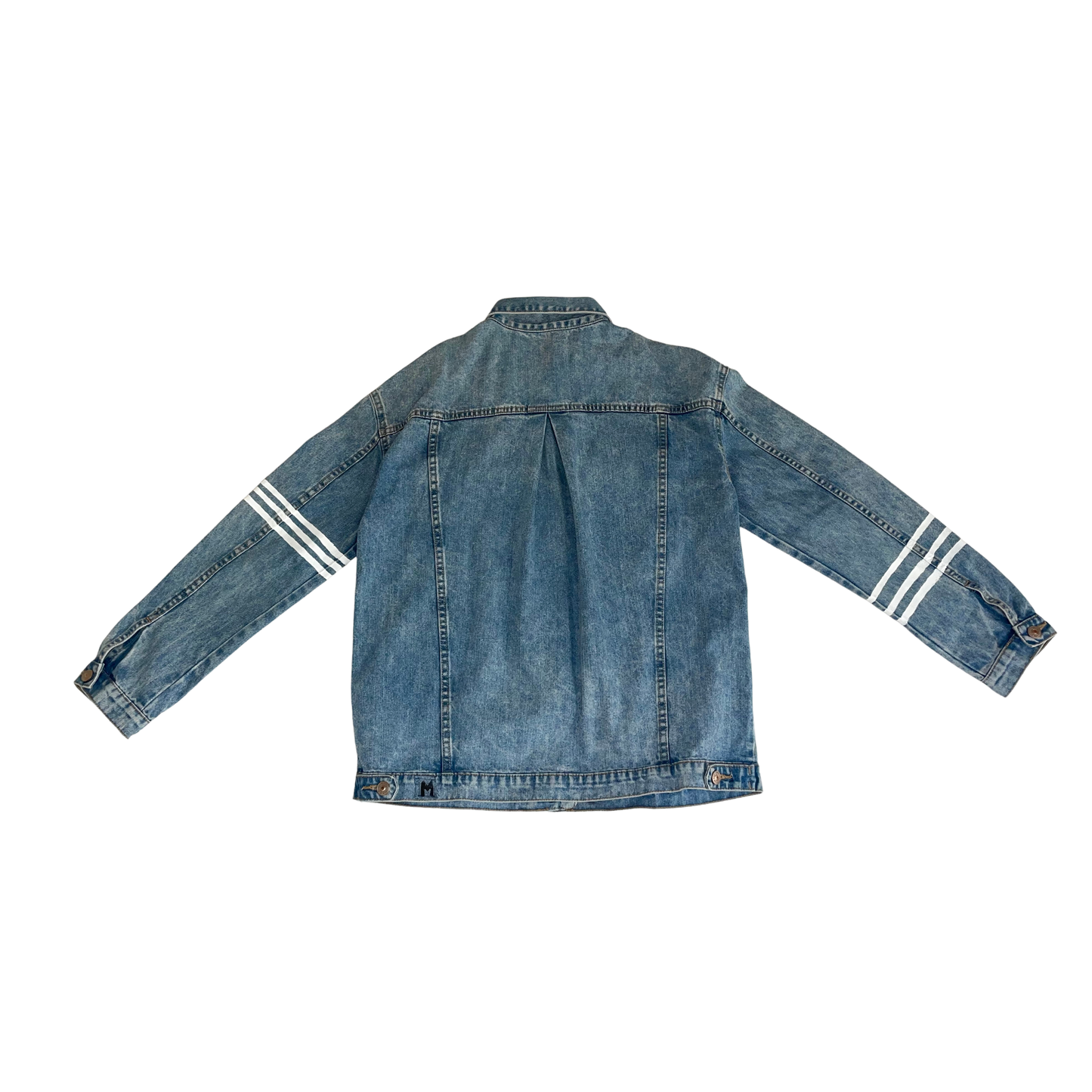 VESTE TROIS TRAITS BLANC
