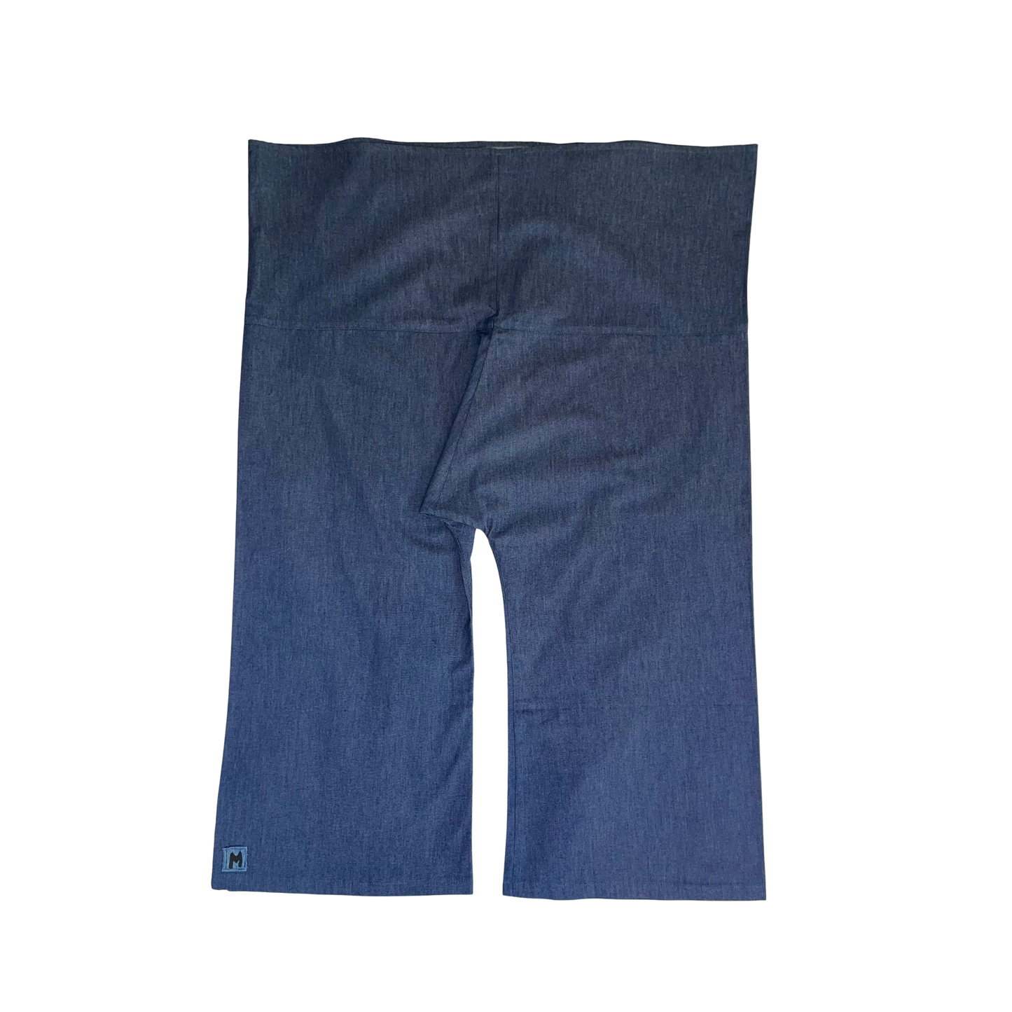 ENSEMBLE EN JEAN GILET SANS MANCHE + PANTALON TAILLE UNIQUE JAUNE