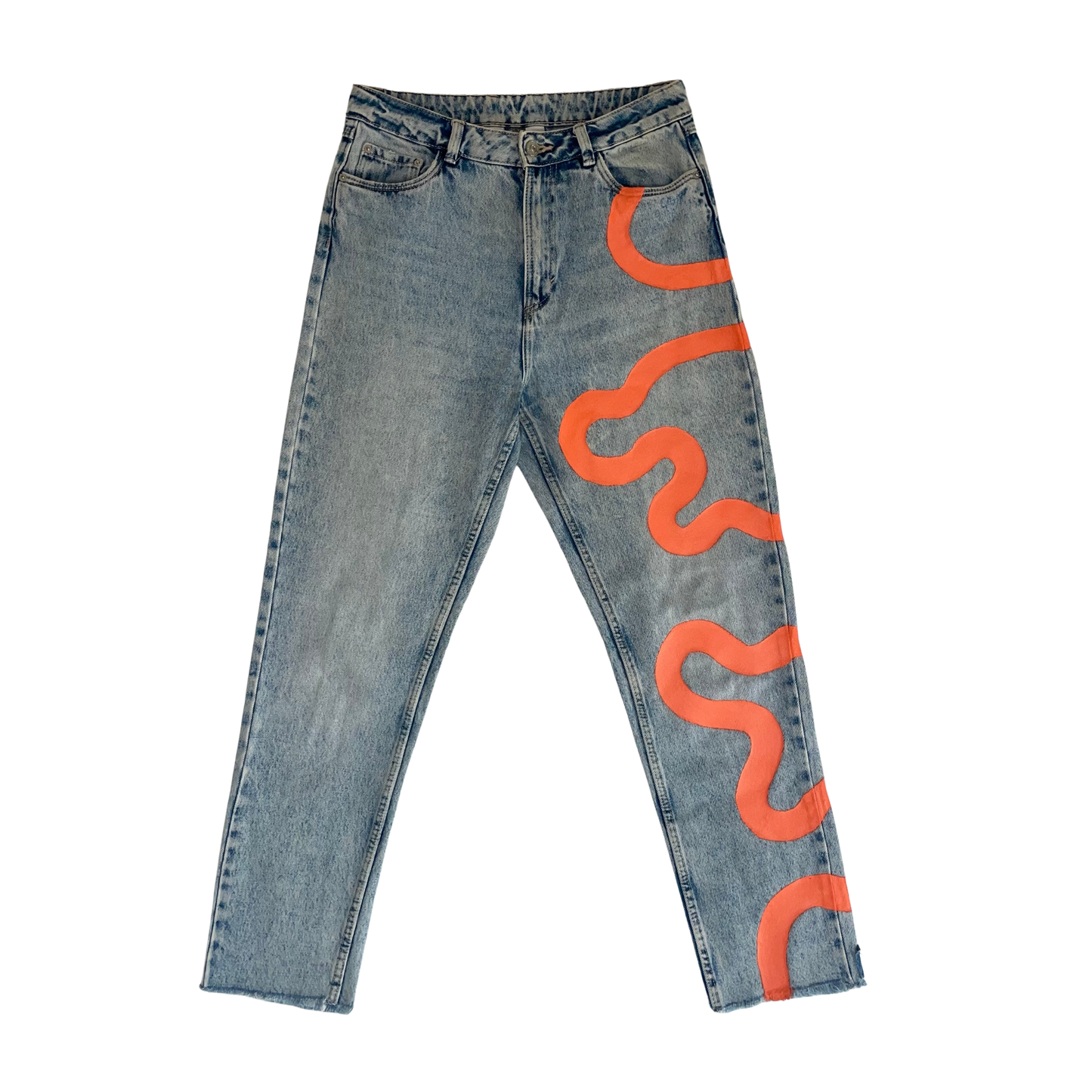 PANTALON JEAN ONE LINE ORANGE